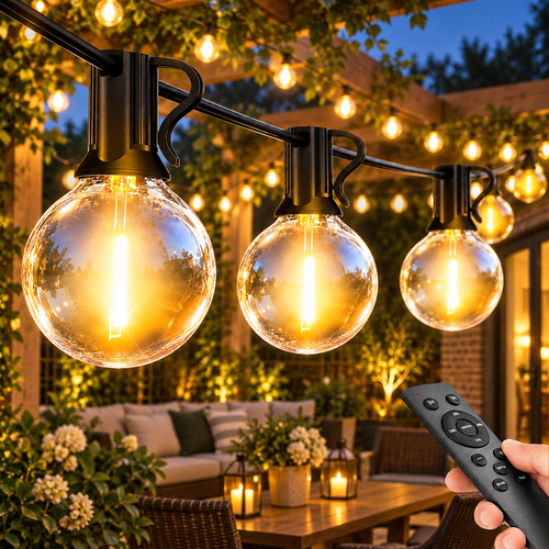 50ft outdoor festoon lights - festoon,
