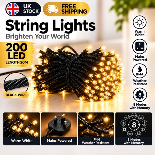 200 leds 20m - leds, warm