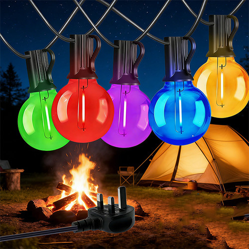 Outdoor string lights - string, mains