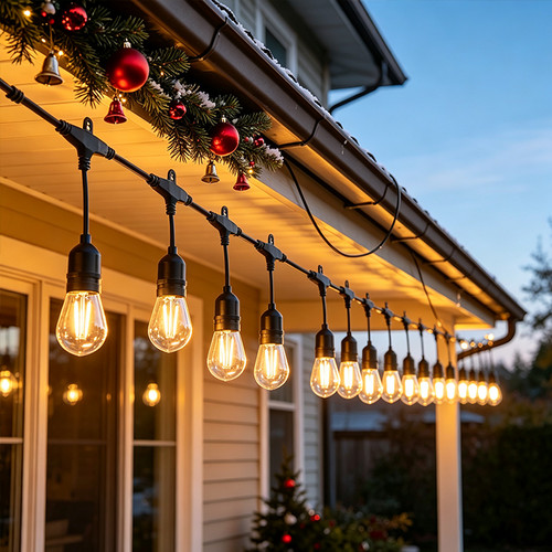 Outdoor string lights mains - lights,