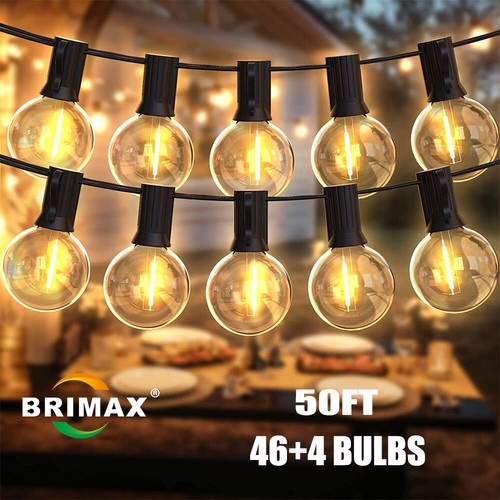 50ft mains powered - 50ft, string