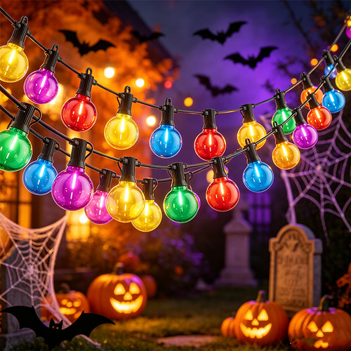 Coloured festoon lights - festoon,